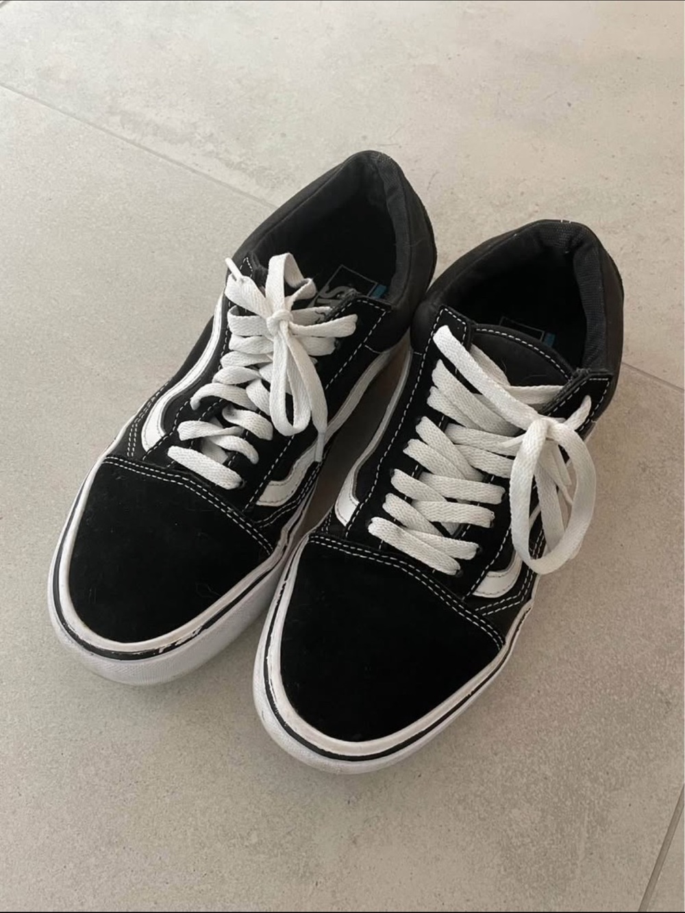 Vans Black and White Low-Top Sneakers